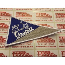 VESPA EMBROIDED SEW ON PATCH TRIANGULAR