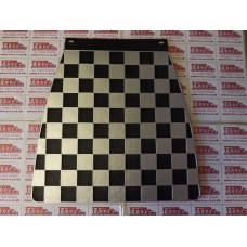 MUDFLAP BLACK AND SILVER CHECK 60's style