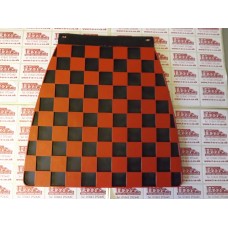 MUDFLAP BLACK AND RED CHECK 60's style