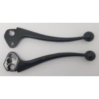 LAMBRETTA BRAKE/CLUTCH LEVERS 19mm BALL END SERIES3/GP-BLACK 