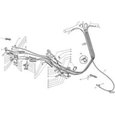 LAMBRETTA CABLE SET BLACK FRICTION FREE LI/TV/SX/GP LAMBRETTA CABLE SET BLACK FRICTION FREE LI/TV/SX/GP