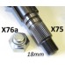 LAMBRETTA REAR HUB NUT SPECIAL 18mm internal thread for use with multi-splined layshaft X75 -CASA LAMBRETTA REAR HUB NUT SPECIAL 18mm internal thread for use with multi-splined layshaft X75 -CASA