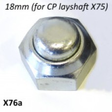 LAMBRETTA REAR HUB NUT SPECIAL 18mm internal thread for use with multi-splined layshaft X75 -CASA LAMBRETTA REAR HUB NUT SPECIAL 18mm internal thread for use with multi-splined layshaft X75 -CASA