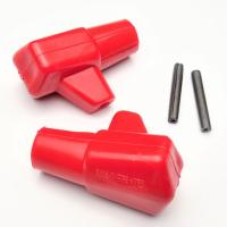 LAMBRETTA STAND FEET RED CASA LAMBRETTA PAIR WITH PINS LAMBRETTA STAND FEET RED CASA LAMBRETTA PAIR WITH PINS