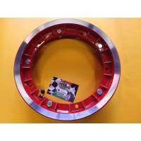TUBELESS FA ITALIA ALLOY WHEEL RIMS 2.10 X 10 RED