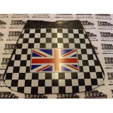 Cuppini Genuine Checkered Mud Flap For Vespa PX 125 – Black And White – Modification/Enhancement