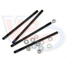 CYLINDER STUDS M7 x 140mm SET OF 4 with NUTS AND WASHERS -PX125 ,PK PRIM 125,GL,SPRINT ,SUPER 