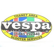 VESPA LEGSHIELD BADGE T5/PXEFL ALLOY