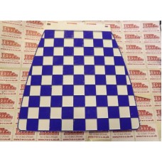 MUDFLAP DARK BLUE AND WHITE CHECK 60's style