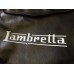LAMBRETTA SPARE WHEEL COVER BLACK 'LAMBRETTA' WITH POCKET