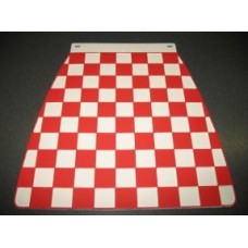 MUDFLAP RED AND WHITE CHECK 60's stlye