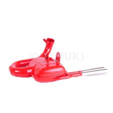 SIP ROAD 2 RETRO RED TWIN PIPE EXHAUST  PX125/150